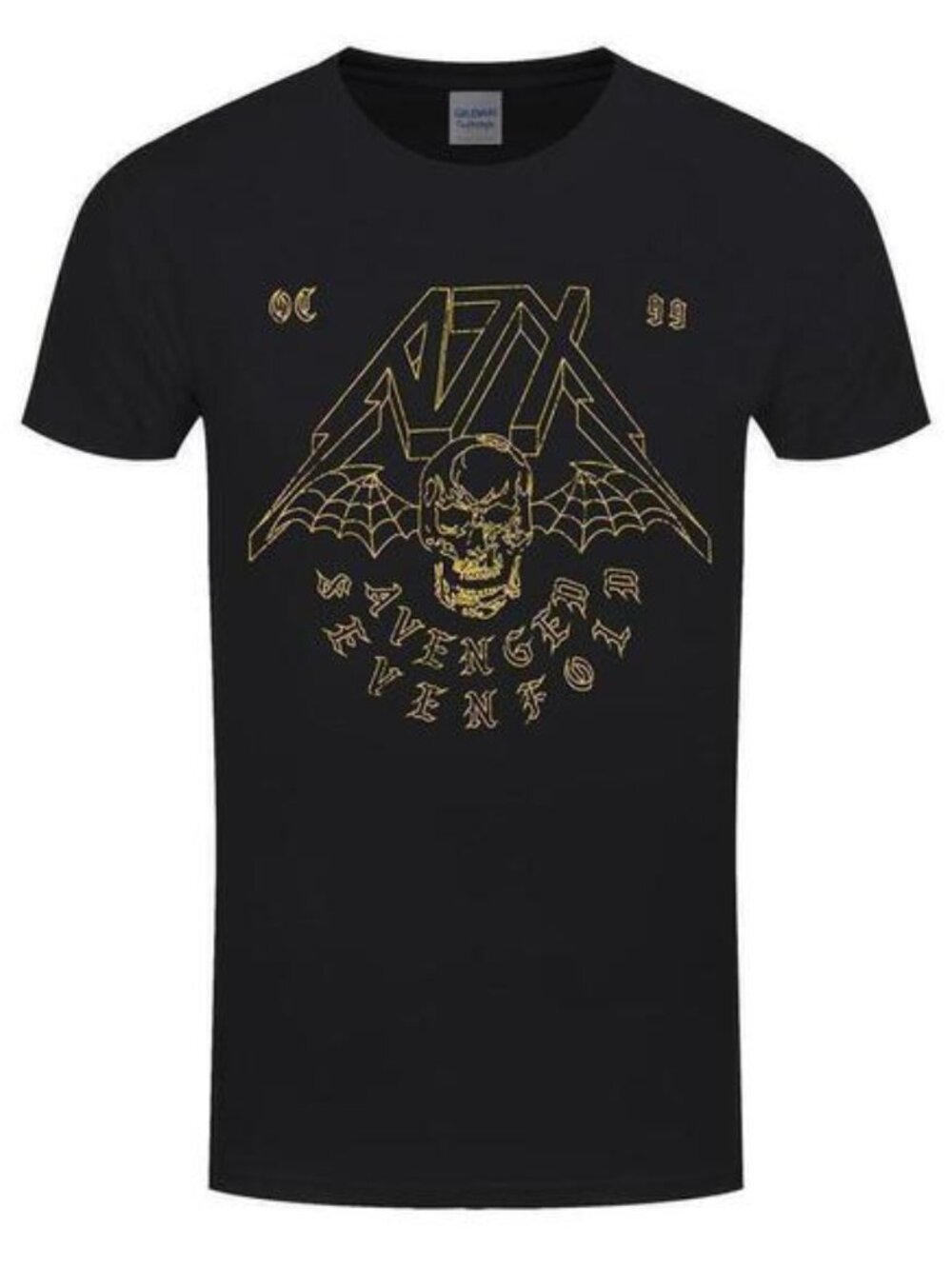Avenged Sevenfold Webbed Wings Heavy Metal Band Graphic T-Shirt
